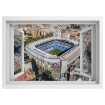 Ventanas de vinilos 3d estadio santiago bernabéu